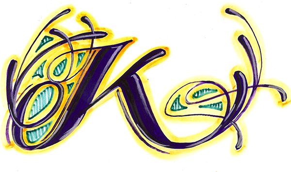 Letter K In Different Styles Traffic Club