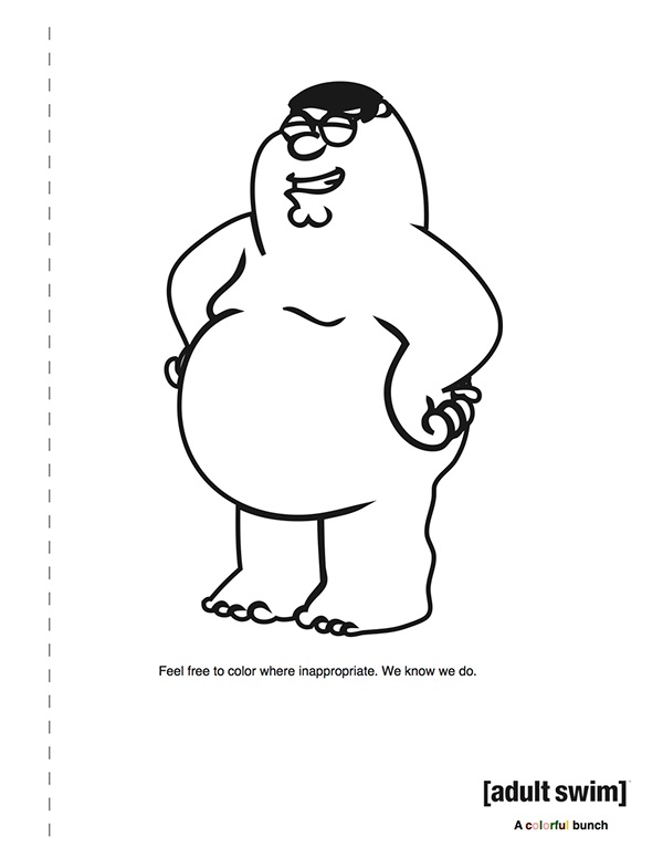 Adult Swim Coloring Pages 86