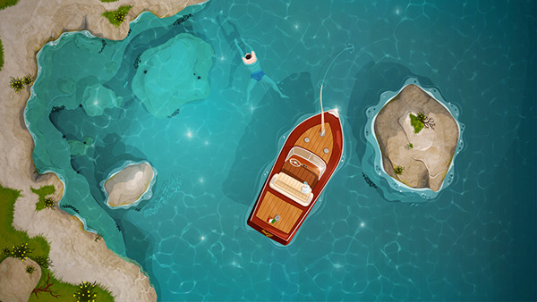 Swimming - "Estate a Capri" av Paolo Ertreo