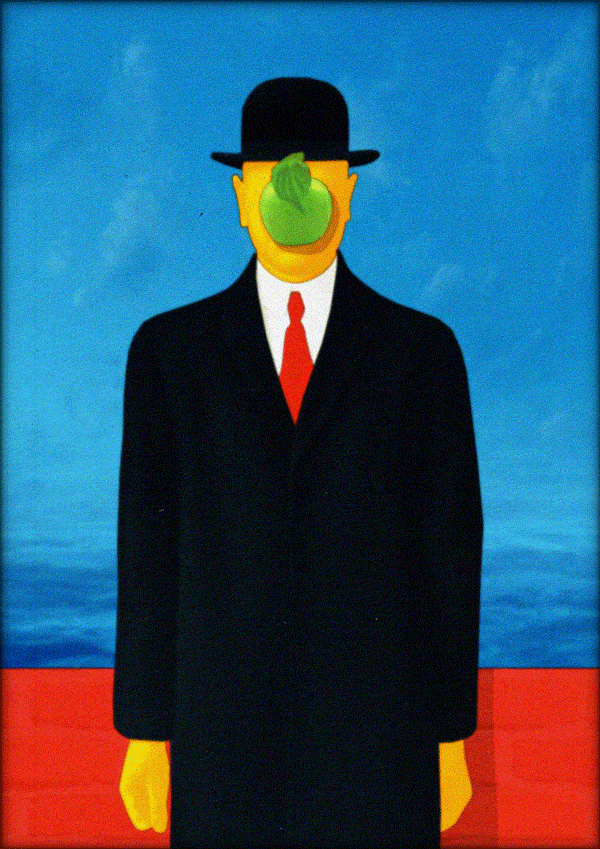 Animated tribute to René Magritte by Raphaëlle Martin