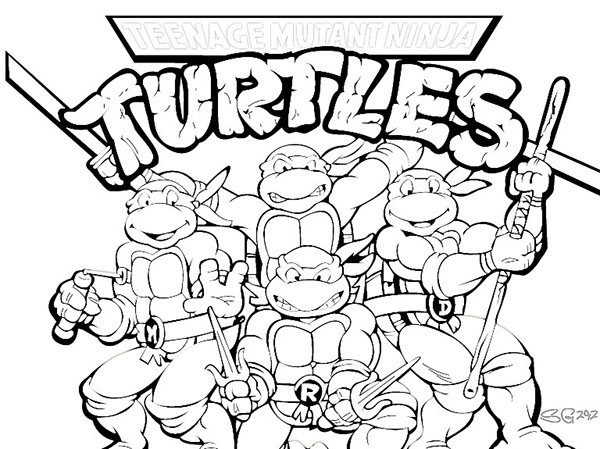 t ninja turtles coloring pages - photo #11