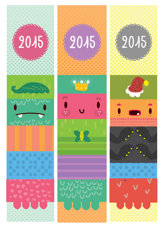 2015 Calendarbookmark Design on Behance