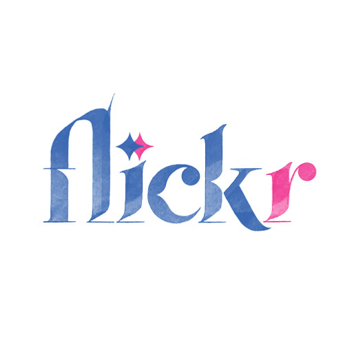 Logo Flickr calligraphié
