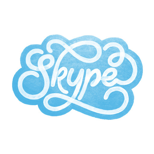 Logo Skype calligraphié