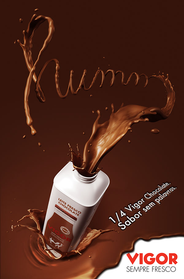 Poster chocolate flavoured milk on Behance