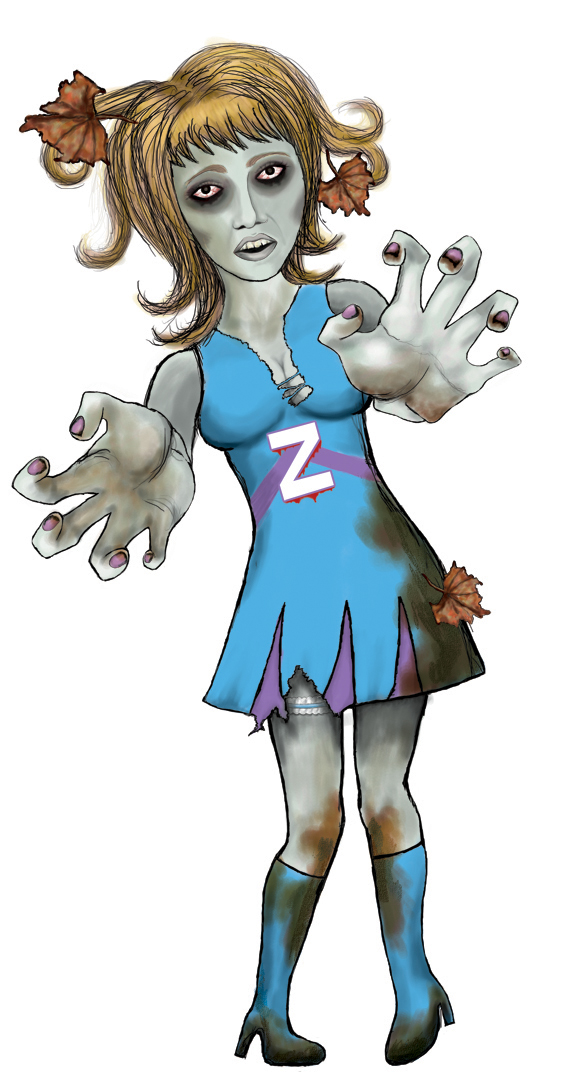 girl zombie clipart - photo #20