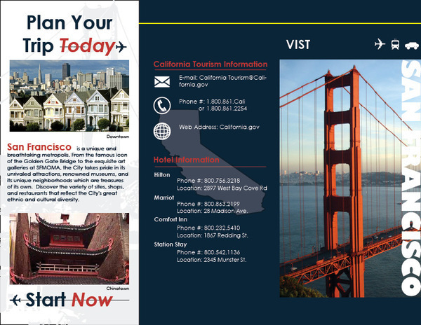 free california travel brochures