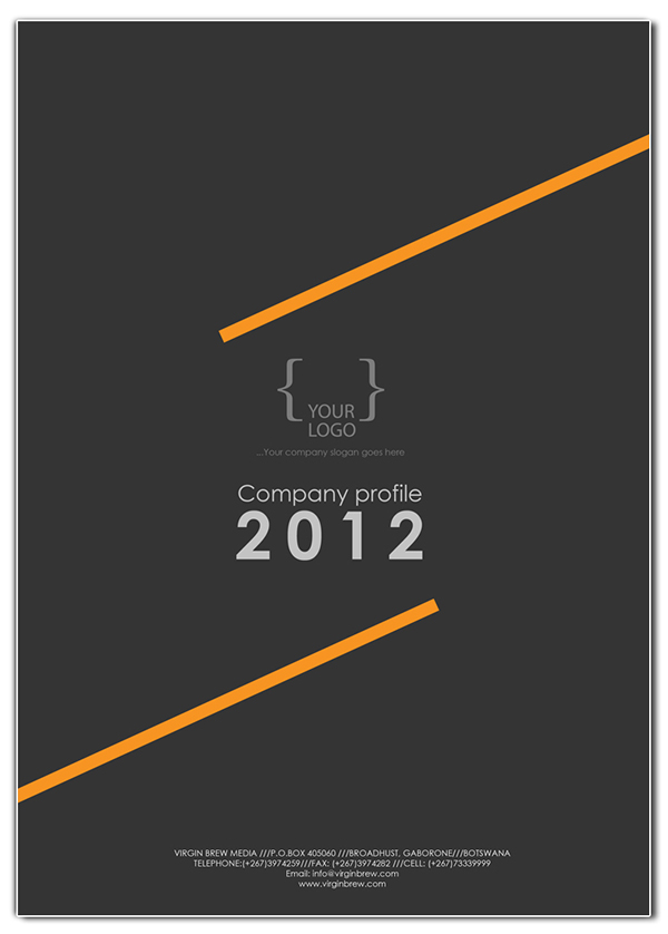 COMPANY PROFILE cover design templates on Behance