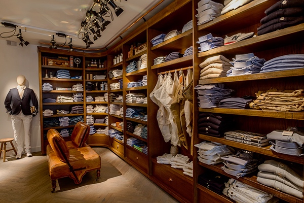 Interior design for men's clothing store on Behance