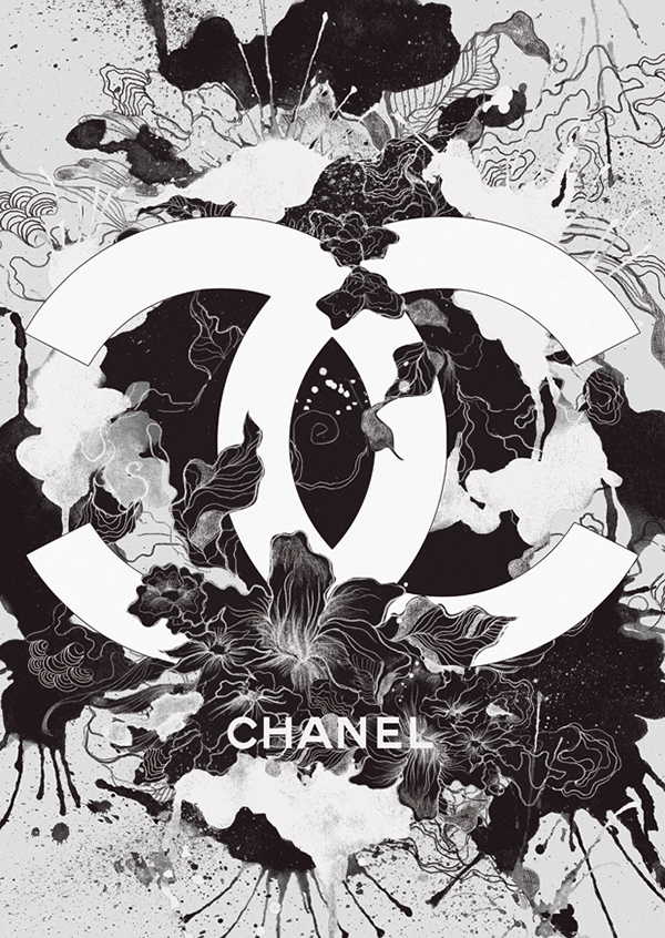 50 Chanel 壁紙 黒 ただ素晴らしい花
