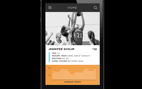 Application to track basketball games between players, parents, and ...
