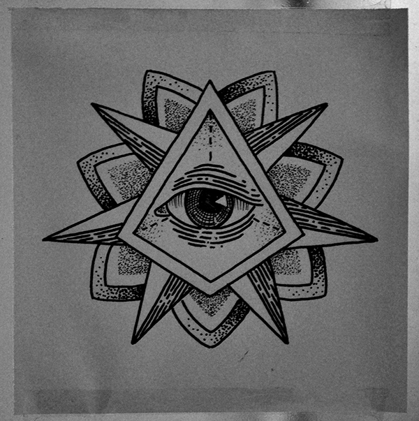 drawings tumblr illuminati Behance Eye Triangle Tattoo on