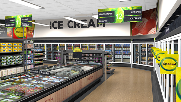 3D Grocery Store Model on Behance