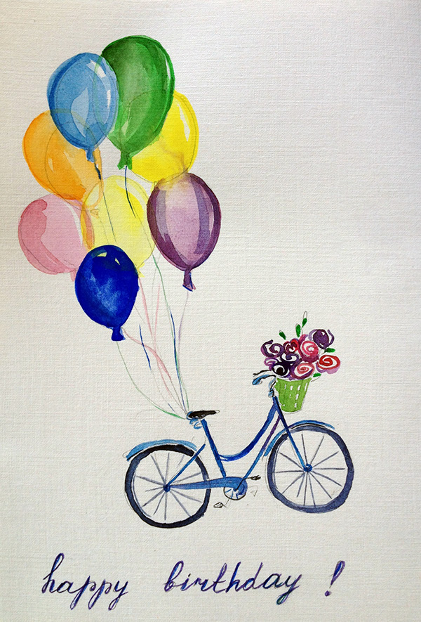 Watercolor Happy Birthday on Behance