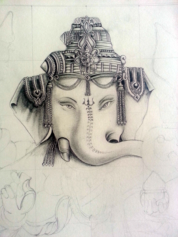 Lord Ganesh Pencil Drawing on Behance