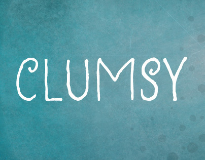 Clumsy font on Behance